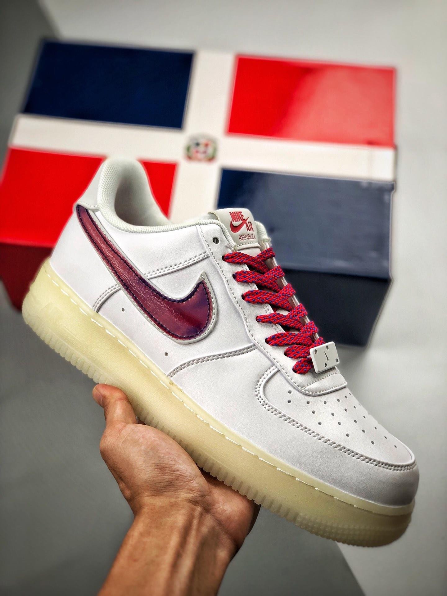 Nike Air Force 1 De Lo Mio WhiteUniversity Red-Sport Blue 5340678