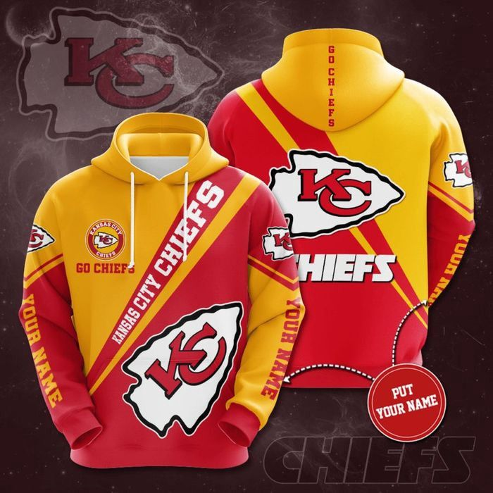 Kansas City Chiefs Hoodie Hooded Pocket Pullover Sweater Perfect Gift