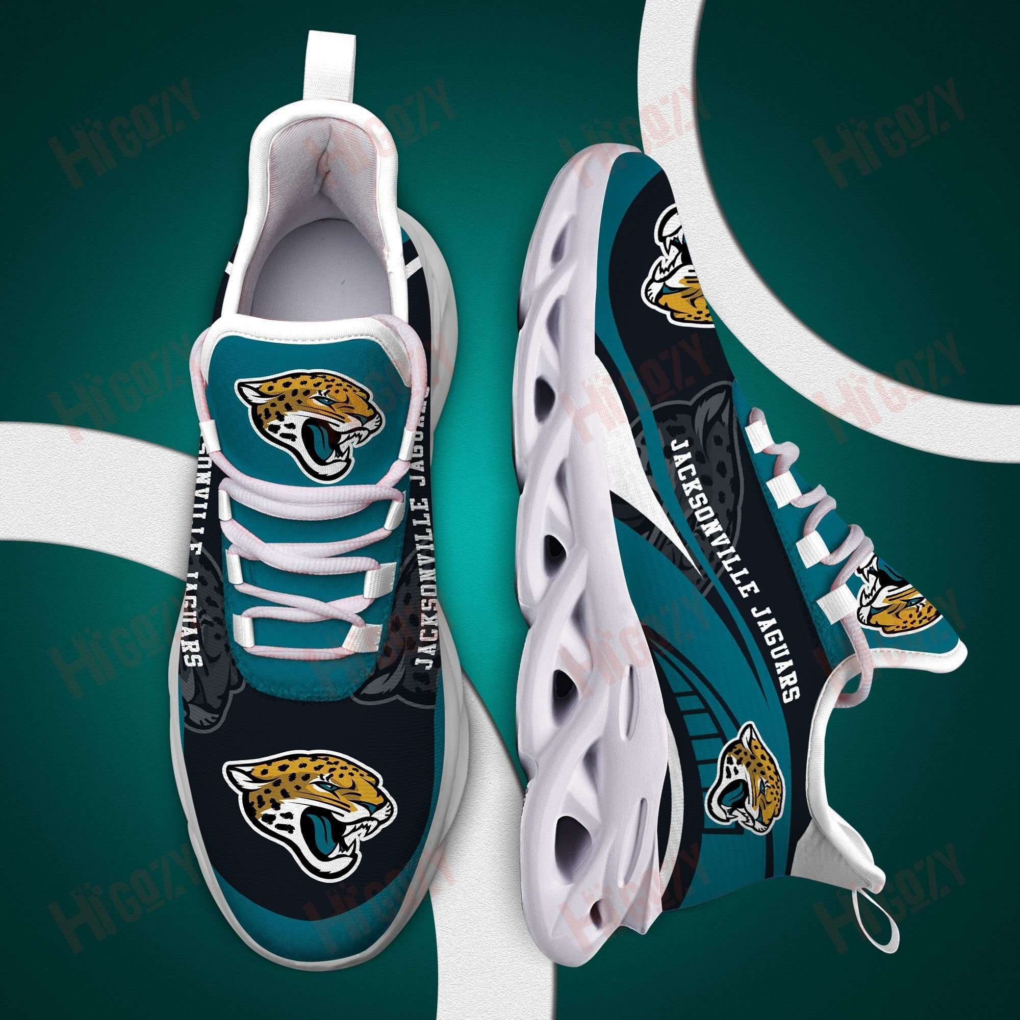 Jacksonville Jaguars 3D Clunky Sneaker New Trending 2021 Summer N1642