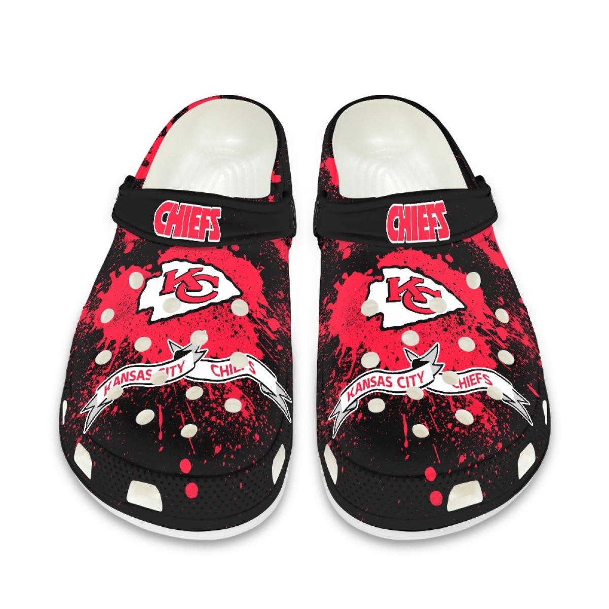 Kansas City Chiefs Crocs Shoes Cute Style#2 Shoes For Fans