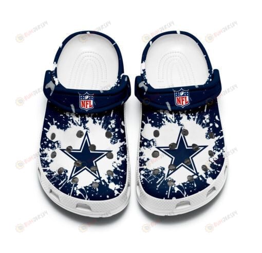 Dallas Cowboys Navy Crocs Crocband Clog Comfortable Water Shoes – Aop Clog