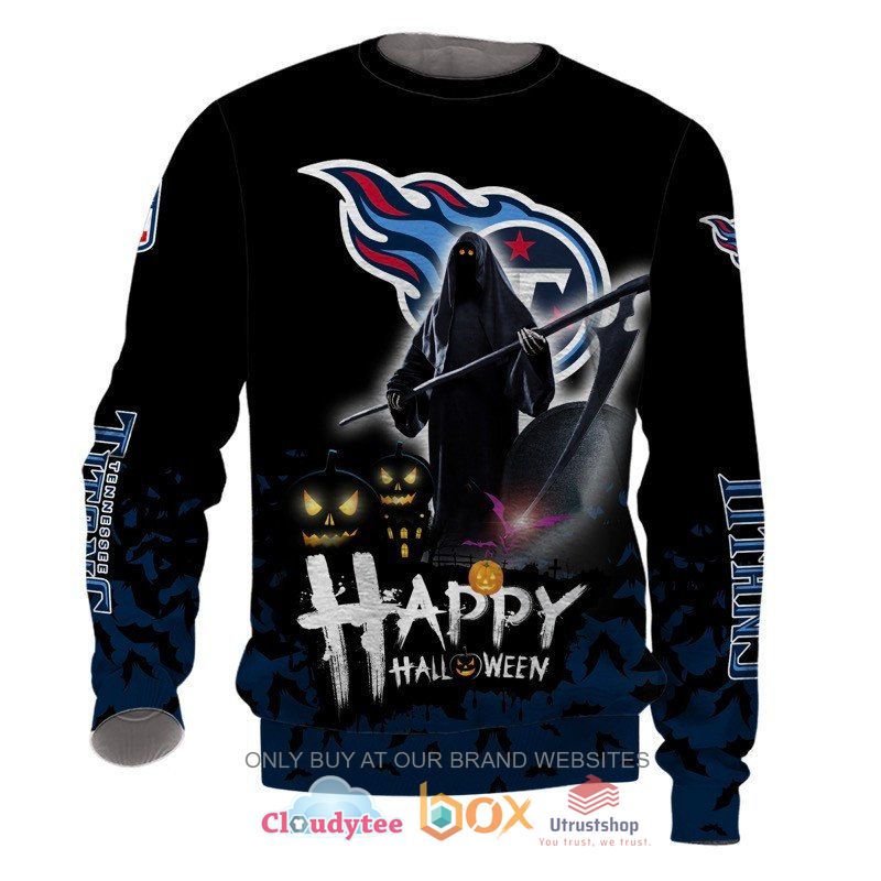 Tennessee Titans Happy Halloween Gift For Fan Ugly Wool Sweater Christmas