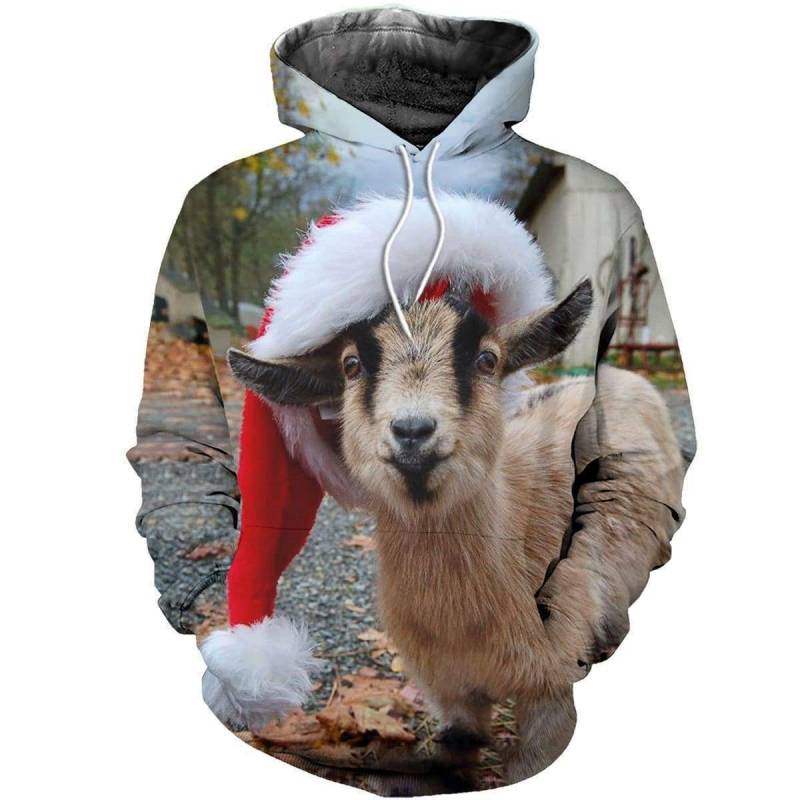 Baby Goat Christmas 3D All Over Printed Hoodie TA251106