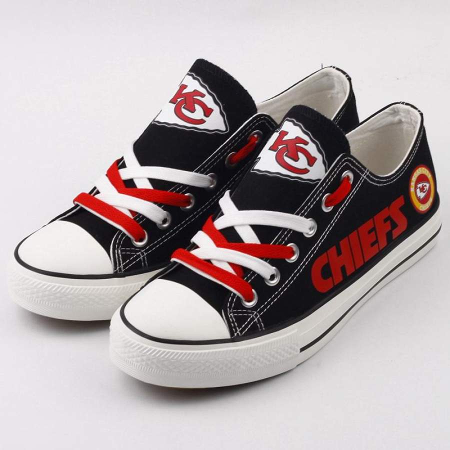 Kansas City Chiefs Men’s Shoes Low Top Canvas Shoes