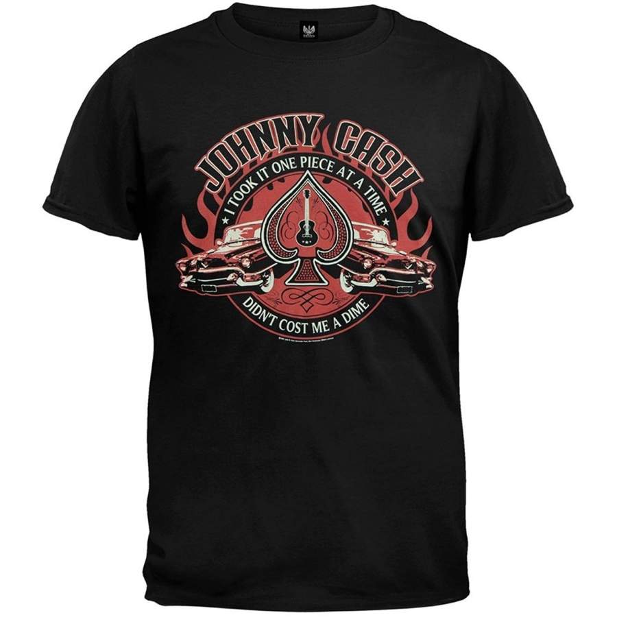 Johnny Cash – One Piece At A Time Men Fashion T-shirt Black