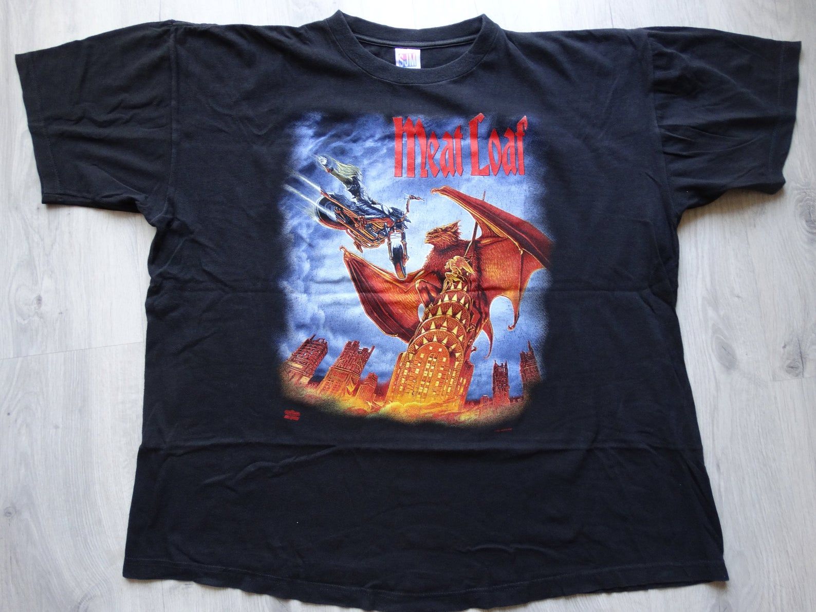 Vintage Meat Loaf World Tour Concert Everything Louder 1993-1994 T-shirt Then Everything Else World Tour 93 94 95 T Shirt X