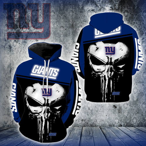 New York Giants Punisher 10 Unisex 3D Hoodie Gift For Fans