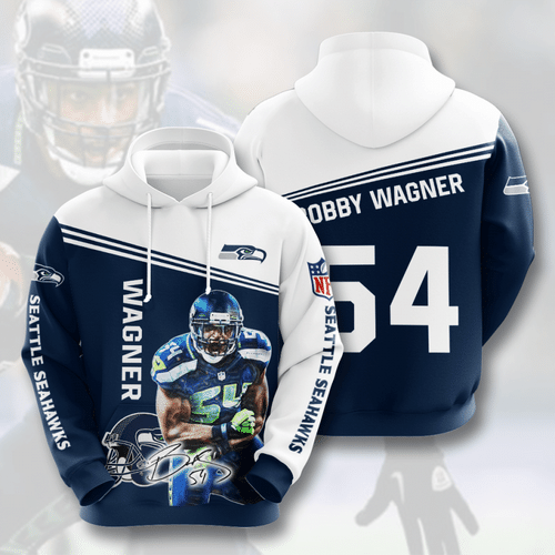 Seattle Seahawks Bobby Wagner 49 Unisex 3D Hoodie Gift For Fans