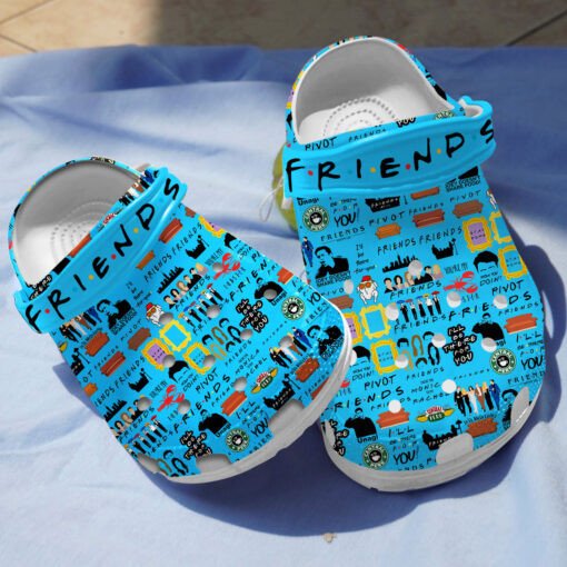 F.R.I.E.N.D.S Blue Theme Crocss Crocband Clog Comfortable Water Shoes