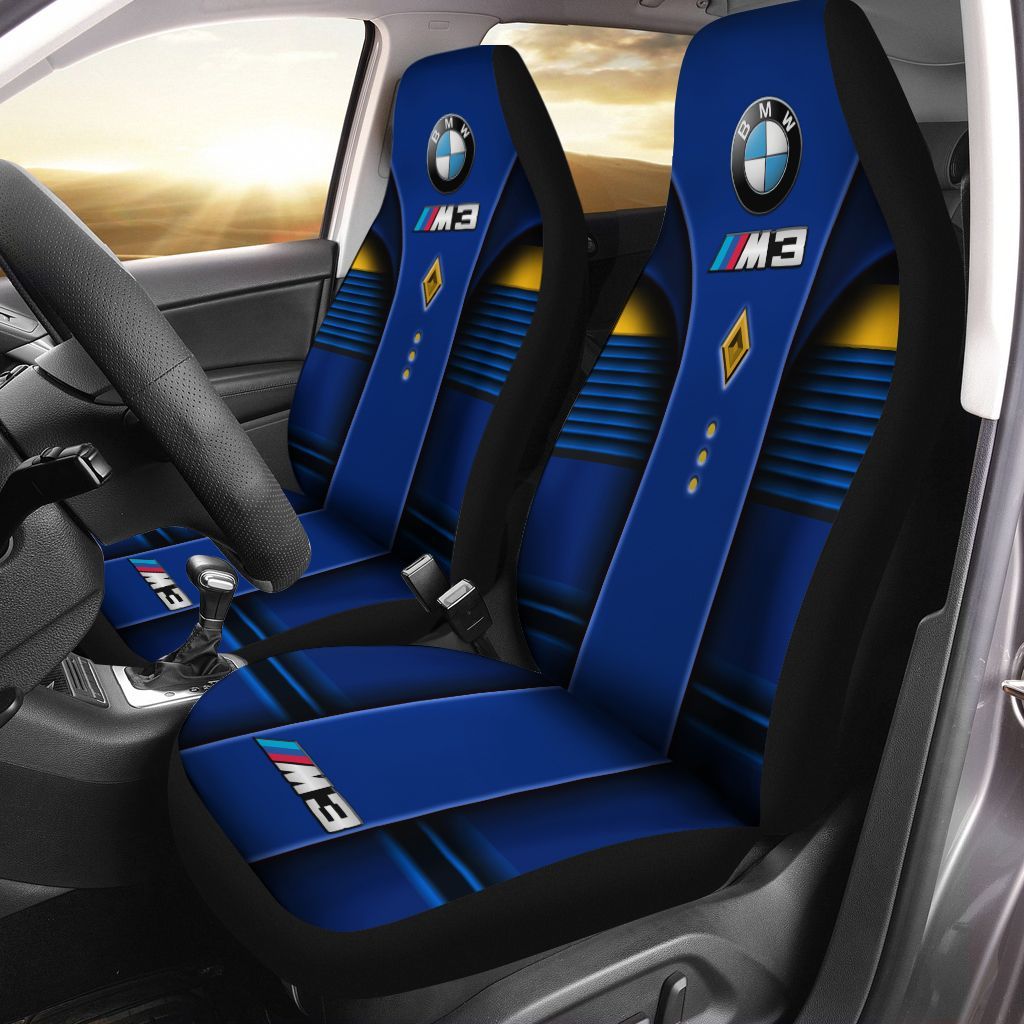 Bmw M3 Lph-Ht Car Seat Cover (Set Of 2) Ver 2 (Blue)