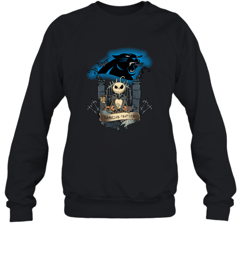 Carolina Panthers Jack Skellington This Is Halloween 2D Sweatshirt - Funnymugsandshirts Fashion