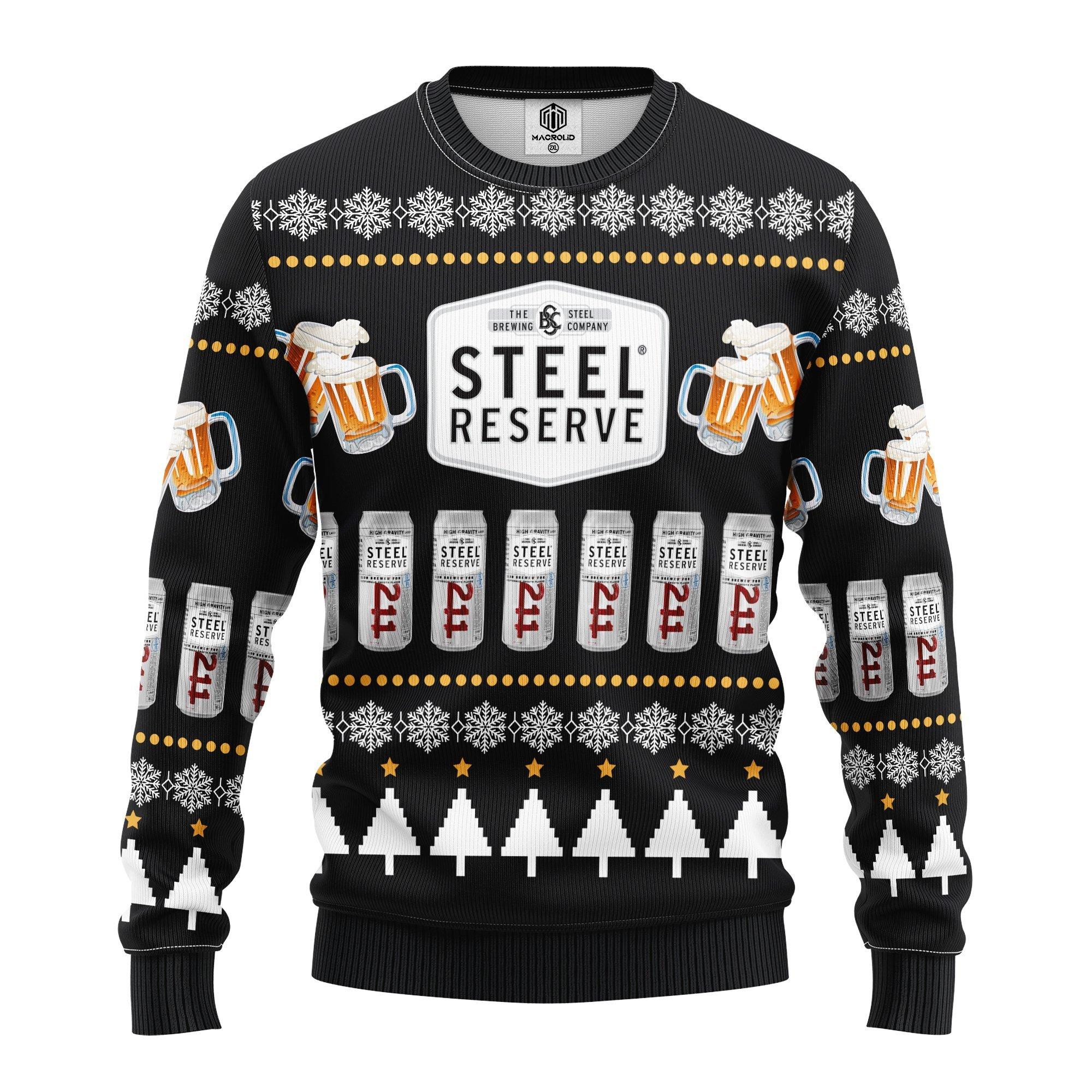 Buy Steel Beer Drink Lover Gifts Ugly Christmas Sweater