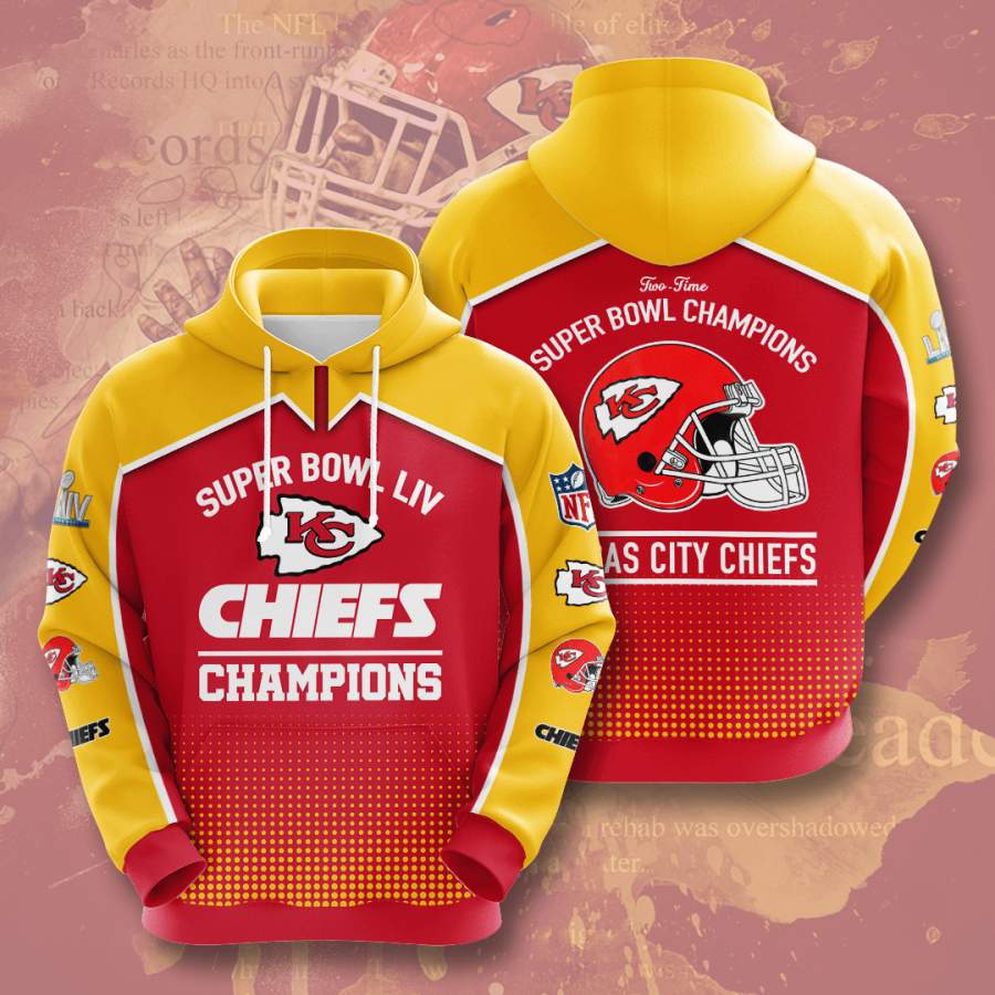 Kansas City Chiefs Hoodie 3D Style3534 All Over Printed