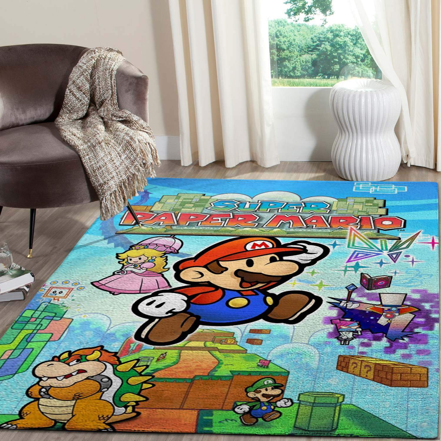 Super Paper Mario Gaming Area Rugs L &hellip;