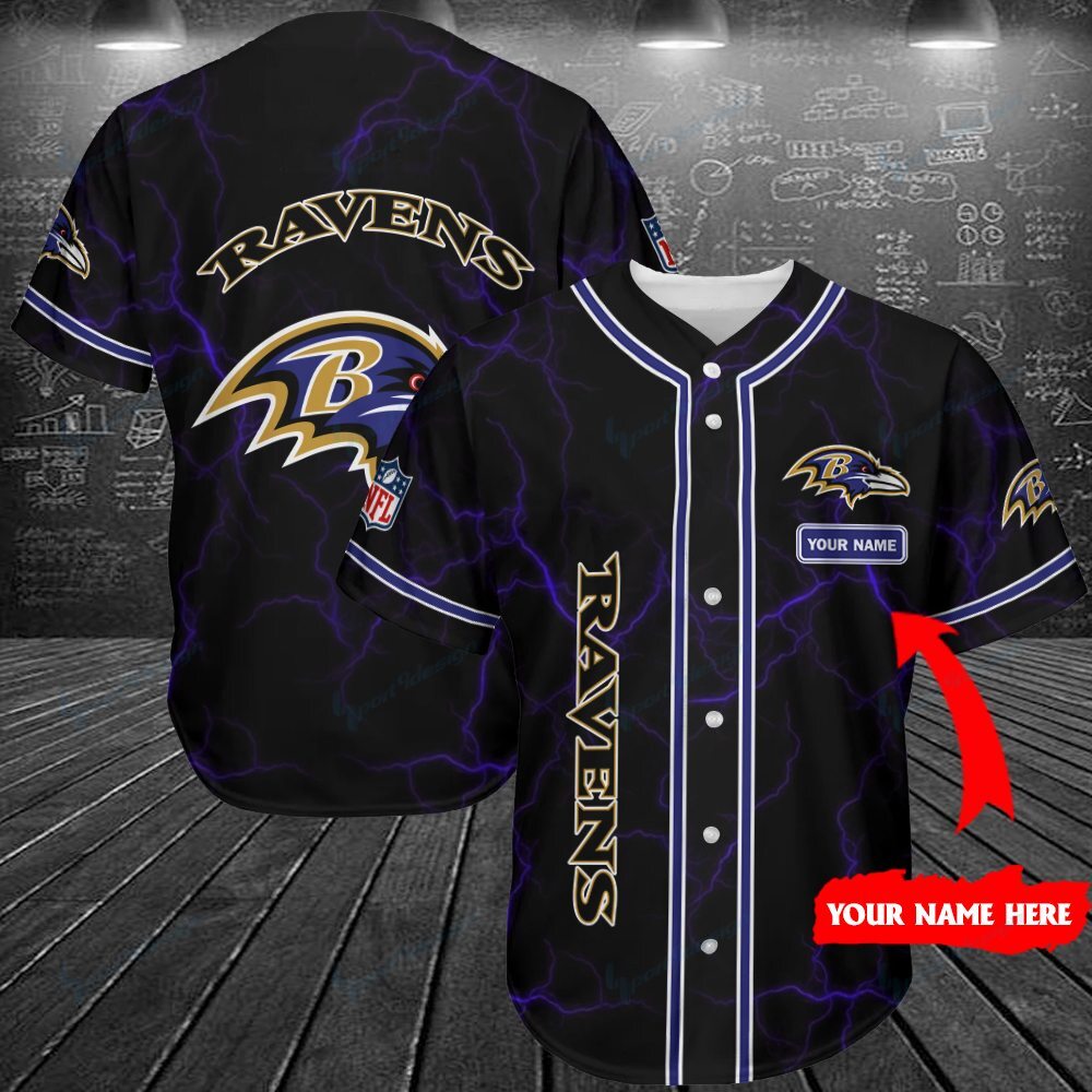 Baltimore Ravens  Personalized Baseball Jersey 277