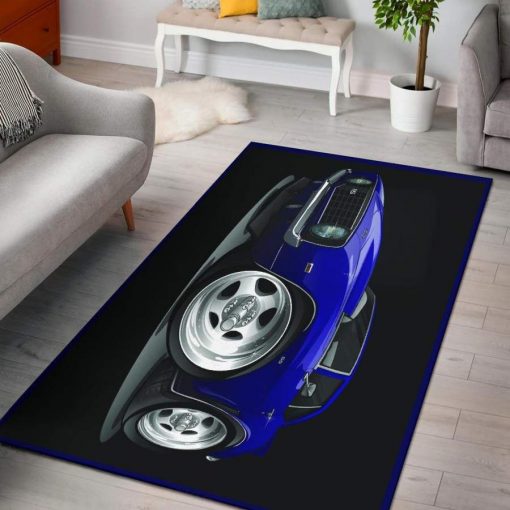 1St Generation Chevrolet Camaro Purple Black Area Rug Living Room Rug Home Decor Carpets