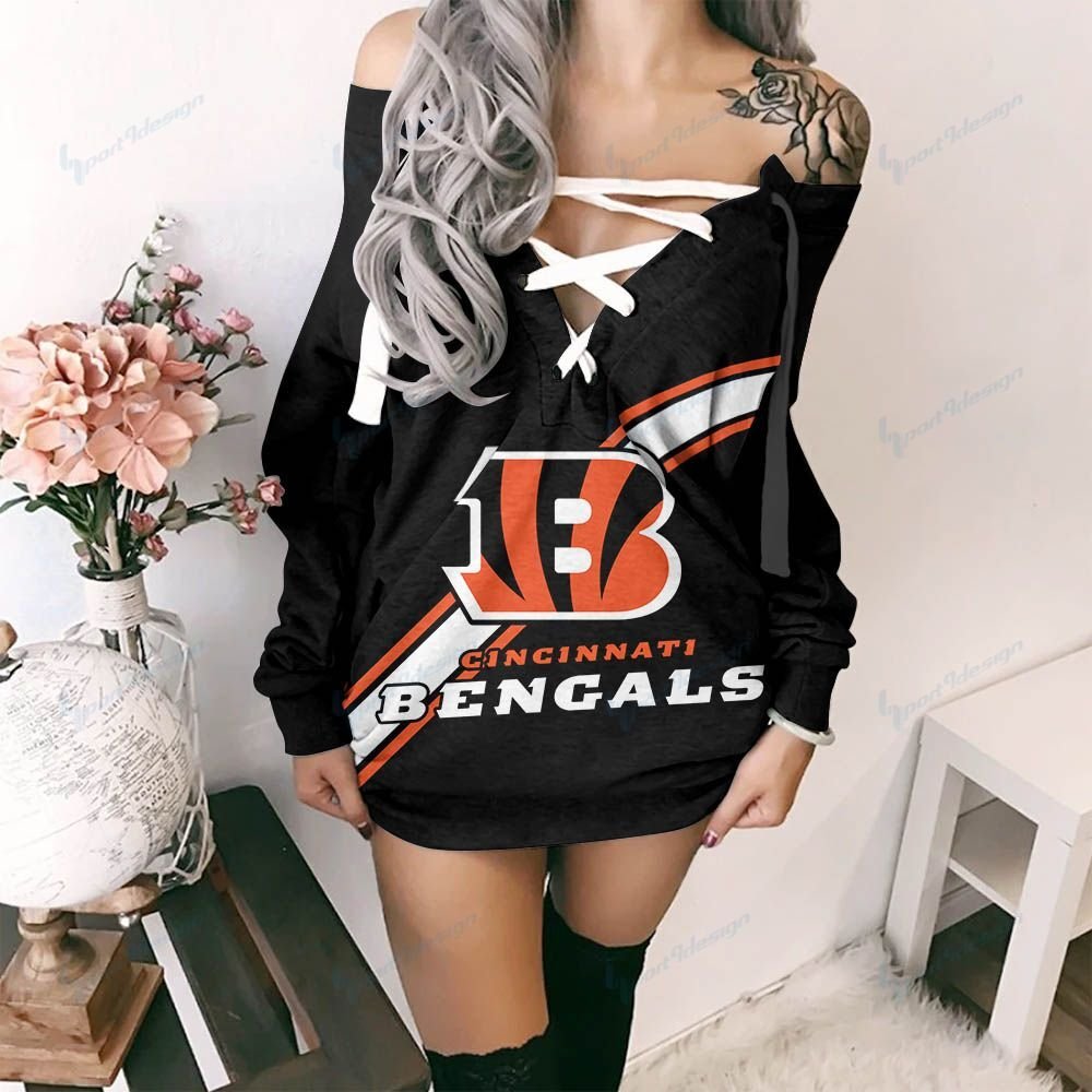 Cincinnati Bengals Lace-Up Sweatshirt 46