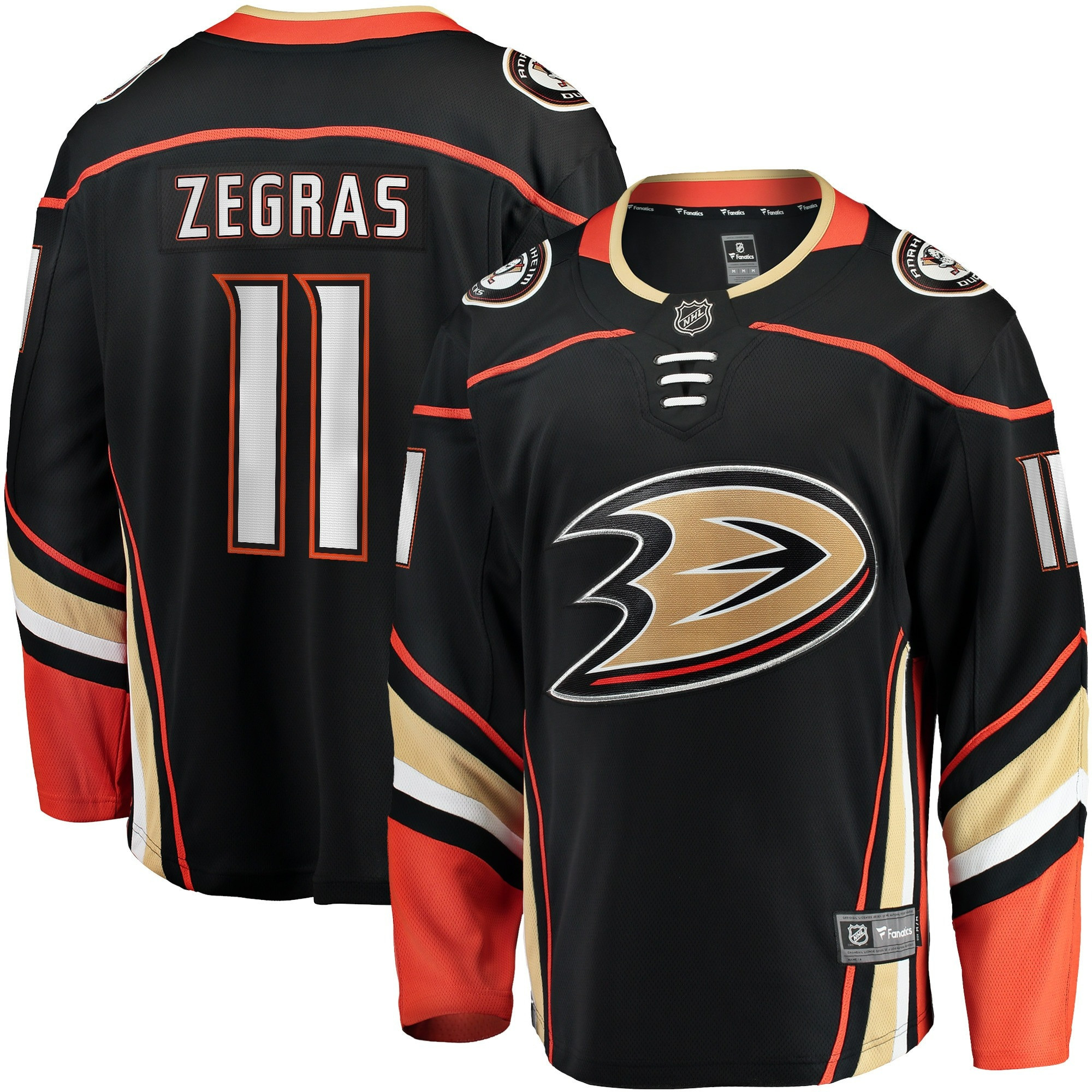 Trevor Zegras Anaheim Ducks Branded Home Breakaway Jersey – All Stitched