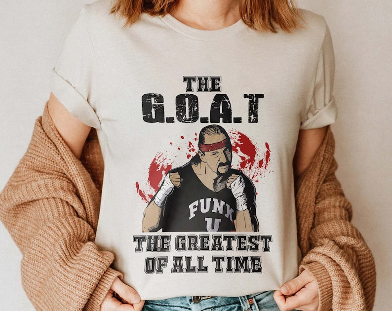 Terry Funk 1944-2023 Rip Shirt, Terry Funk The Greatest Of All Time Goat Wrestling T Shirt