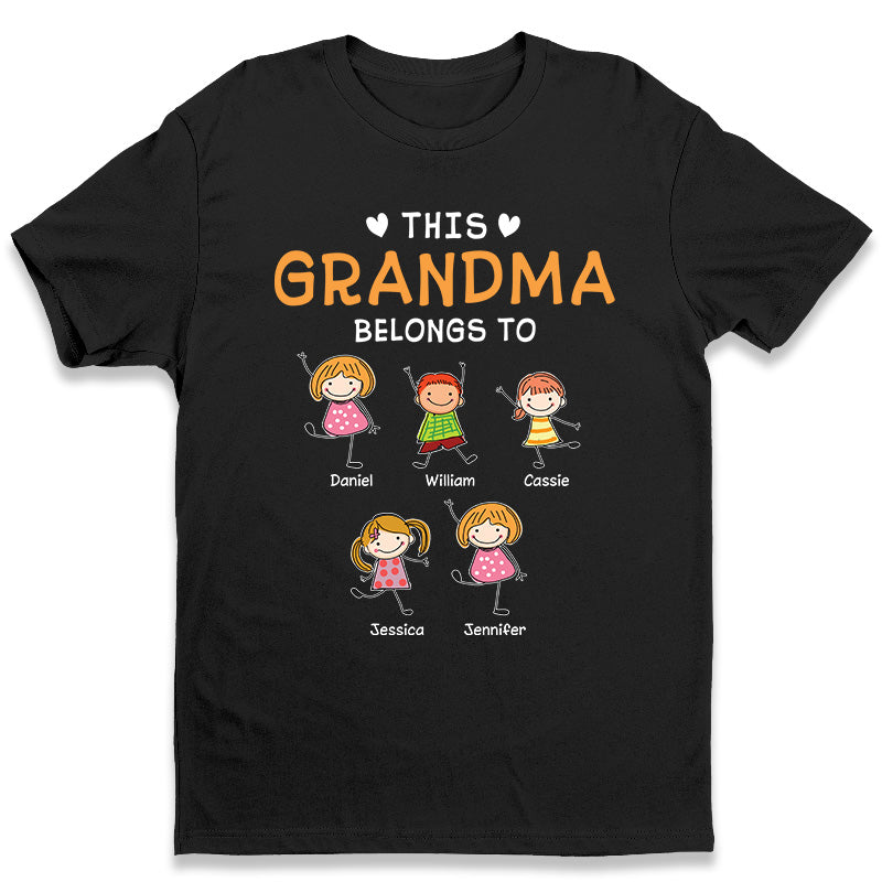 This Awesome Grandpa Belongs To – Family Personalized Custom Unisex T-Shirt, Hoodie, Sweatshirt – Father’S Day, Birthday Gift For Grandpa, Grandma