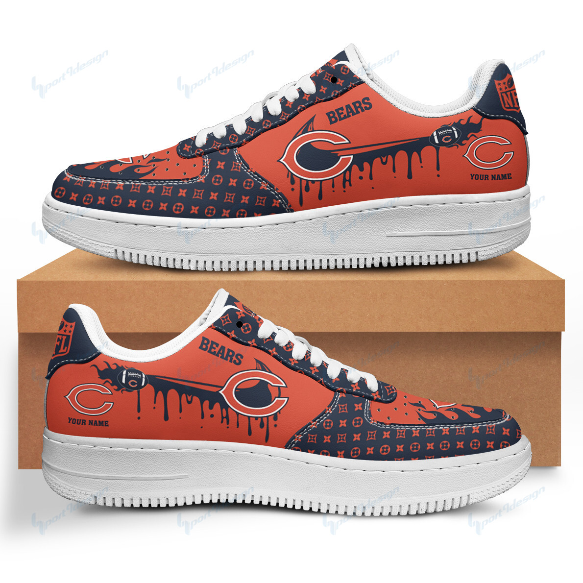 Chicago Bears Af1 Shoes Bg49