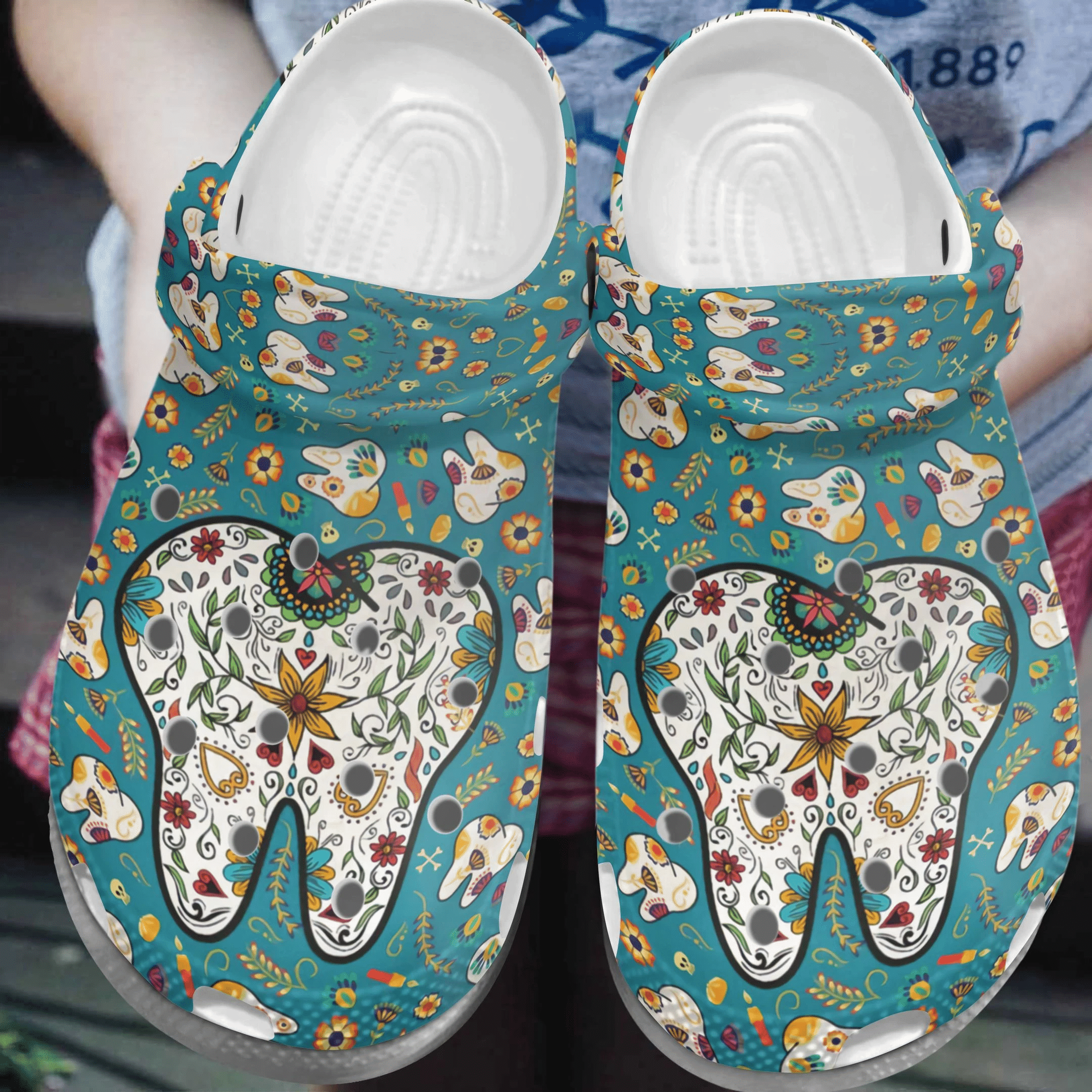 Flower Teeth Shoes Clog – Cute &hellip;