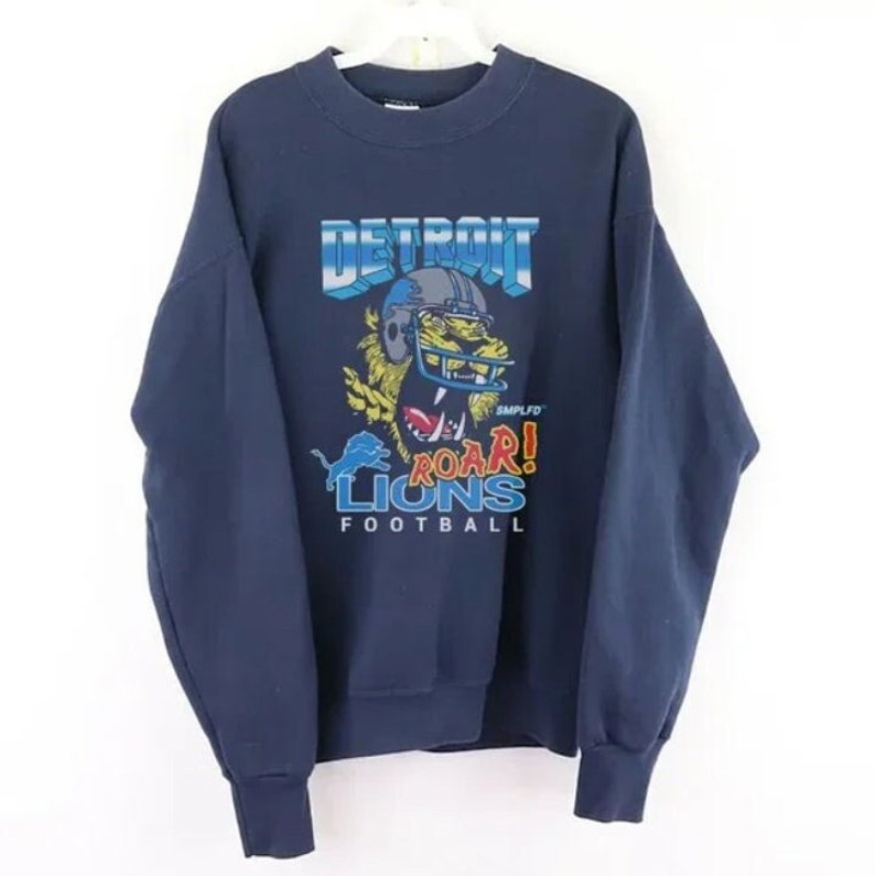 Vintage Detroit Football Sweatshirt, Retro Nfl Detroit Football T-Shirt, Vintage Style Detroit Football Sweatshirt, Detroit Game Day Shirt