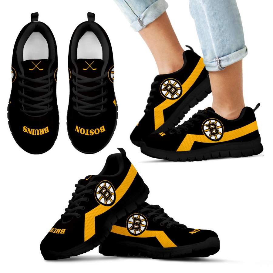 Boston Bruins Line Logo Sneakers