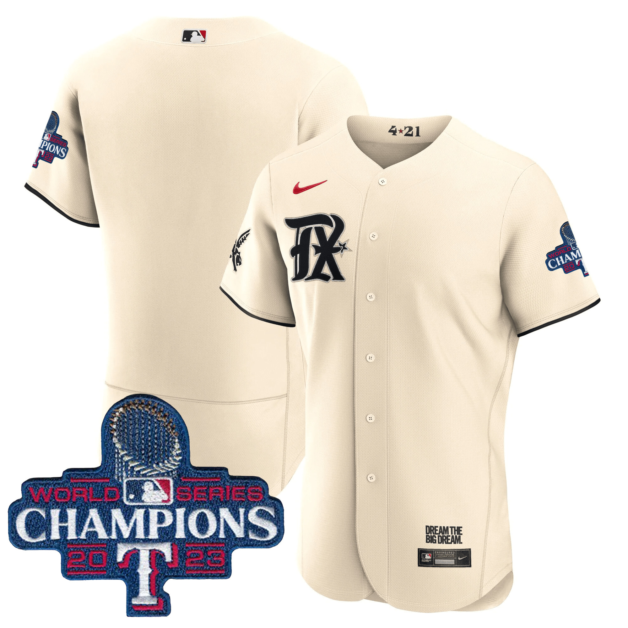 Texas Rangers 2023 World Series Champions City Connect Team Jersey – All Stitched