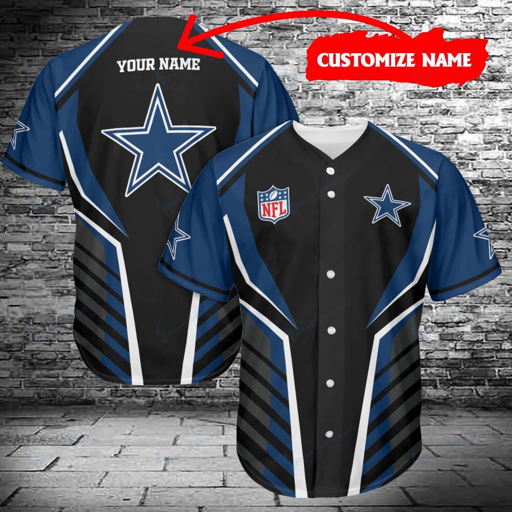 Dallas Cowboys Personalized Baseball Jersey 470