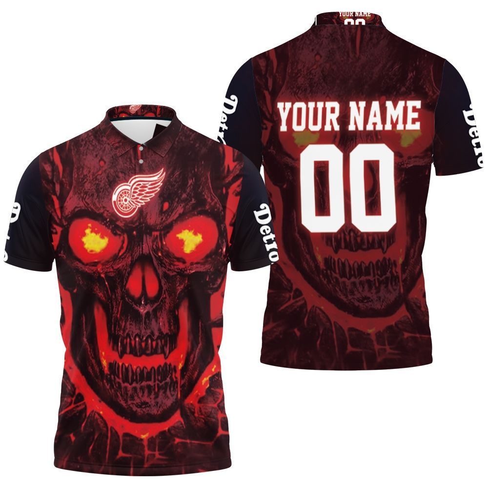 Detroit Red Wings Skull Magma Person …