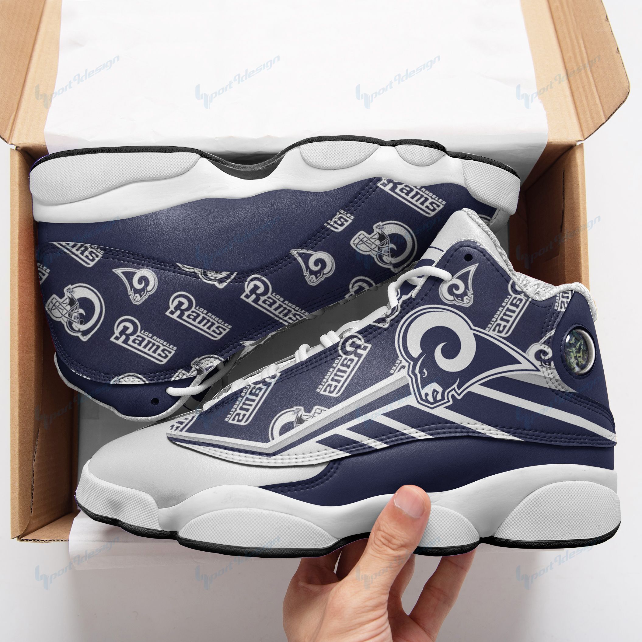 Los Angeles Rams Air JD13 Sneakers 637