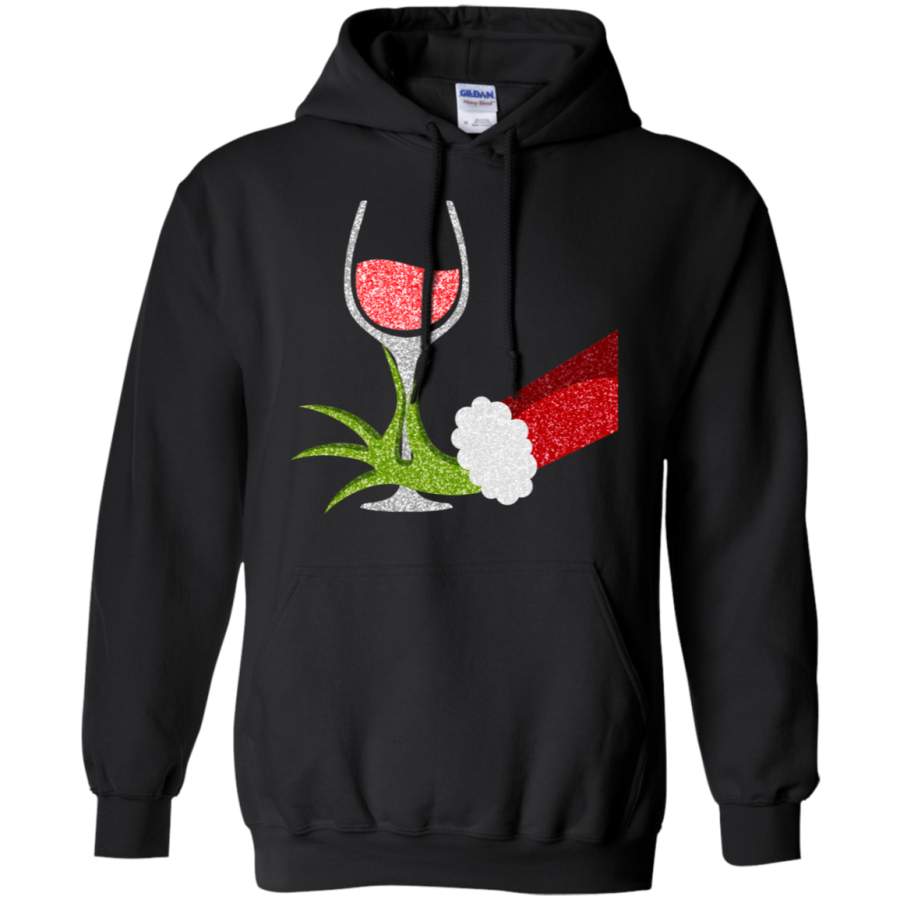 The Grinch and Wine Merry Christmas Hoodie