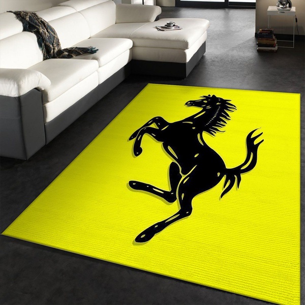 Ferrari Logo Rug All Over Print Logo Custom Area Rug Carpet Full Sizes Rug 418