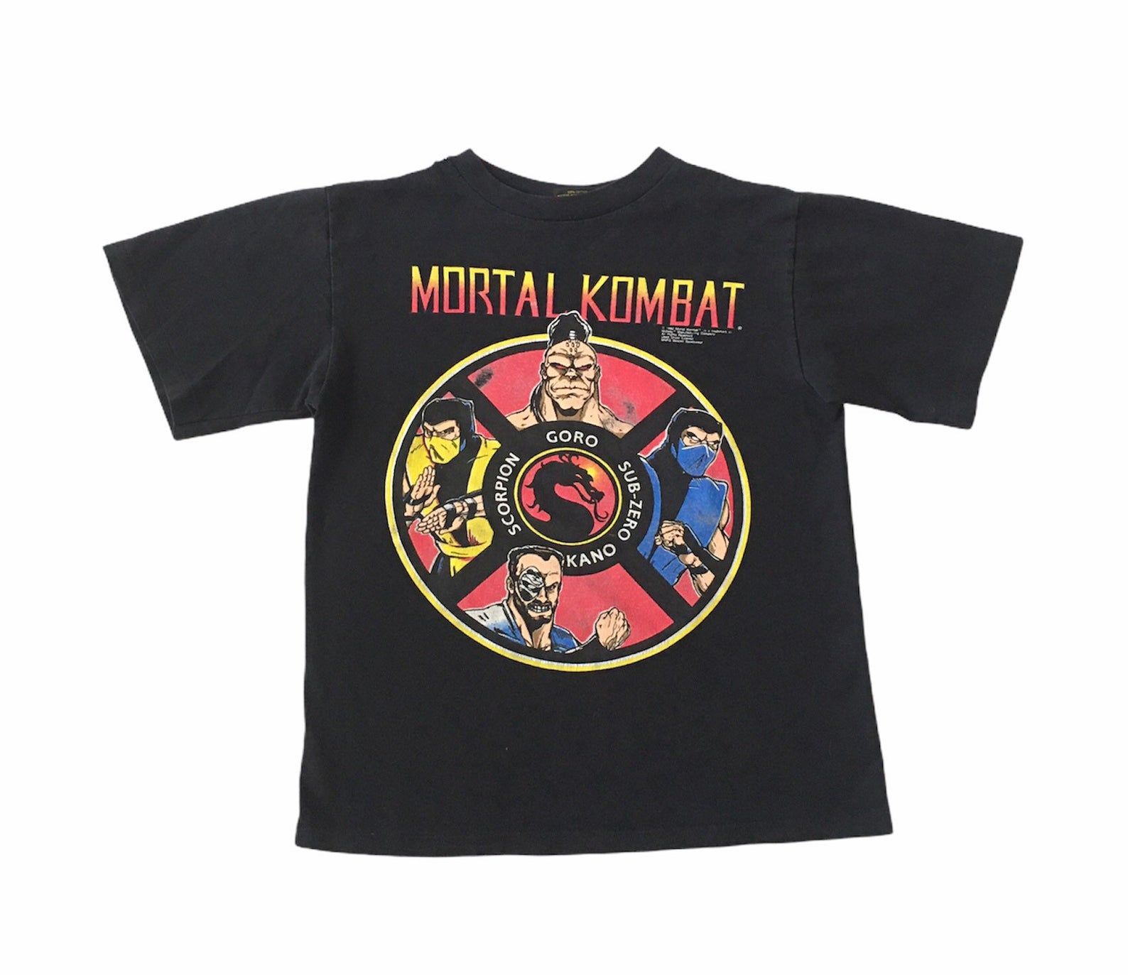 1992 Mortal Kombat Vintage T Shirt //