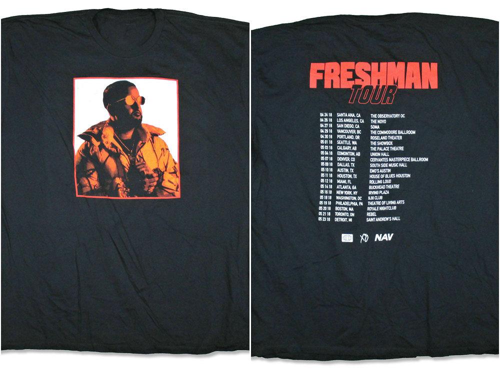 Vintage Nav Freshman 2018 Tour Black T Shirt