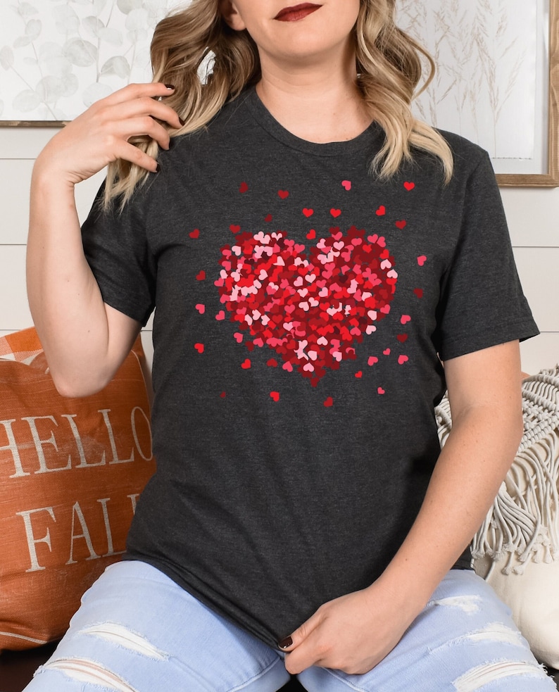 Heart Shirt, Valentines Gift Shirt, Love Shirt, Valentines Day Heart Tee, Teacher Gift Shirt, Valentine Heart Tee, Gift for Her