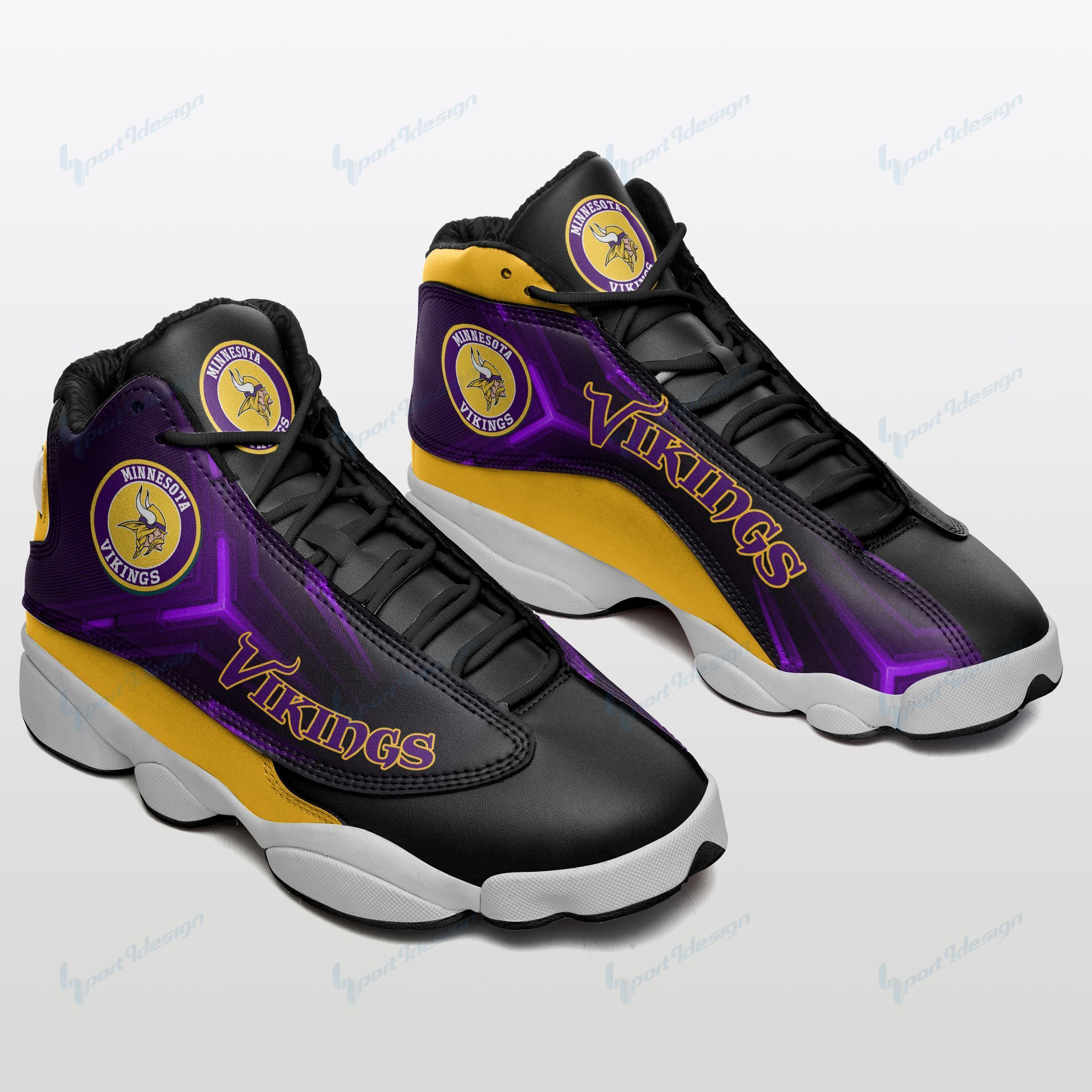 Minnesota Vikings Air JD13 Sneakers 672