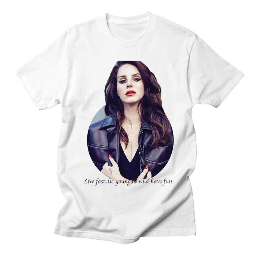 Lana Del Rey T-shirts Men Women T Shirts Short Sleeve Casual High Quality Streetwear Summer Style Fashion Harajuku Tee Shirt Femme #569