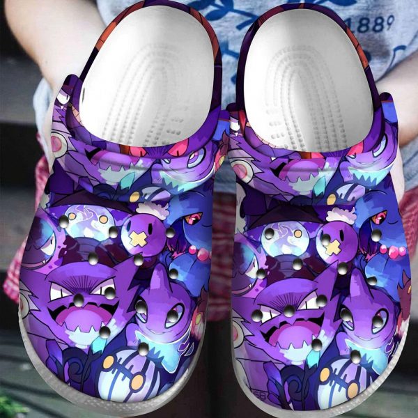 Pokemon Anime Cartoon Adults Crocs Crocband Clog Shoes For Men Women Ht