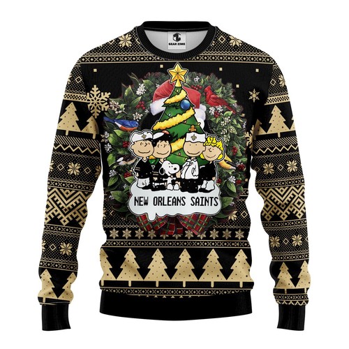 New Orleans Saints Christmas Gift For Fan Ugly Wool Sweater Christmas ...