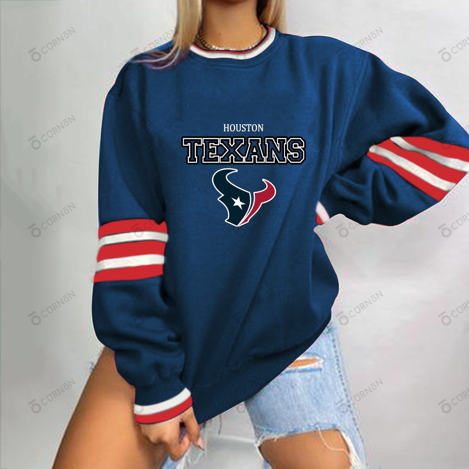 Houston Texans 3D Printed Sweater