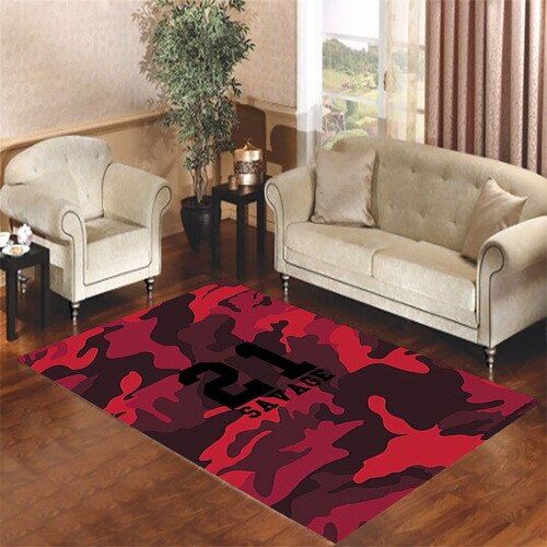 21 Savage Red Background Living Room Carpet Rugs Area Rug For Living Room Bedroom Rug Home Decor