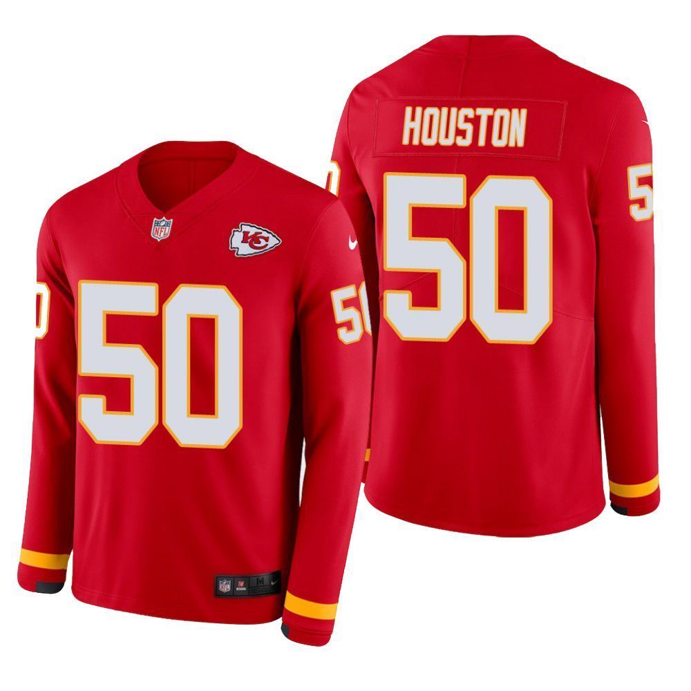 Kansas City Chiefs Justin Houston Therma Long Sleeve Mens Jersey jersey Red