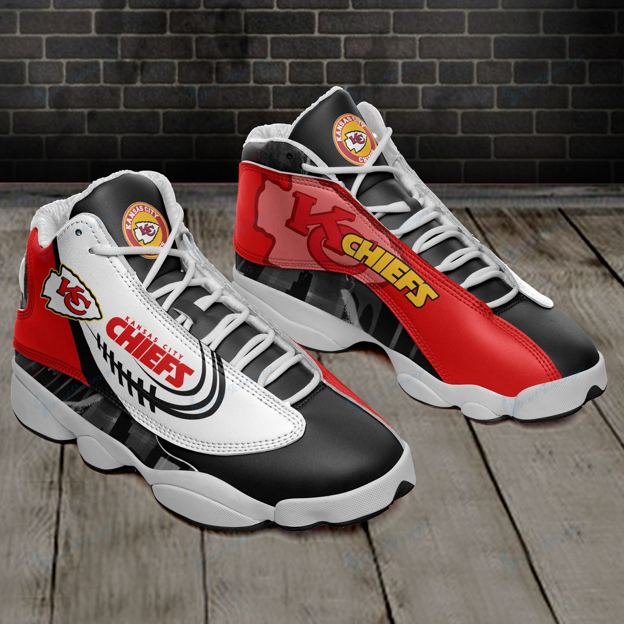 Kansas City Chiefs Air JD13 Sneakers 466