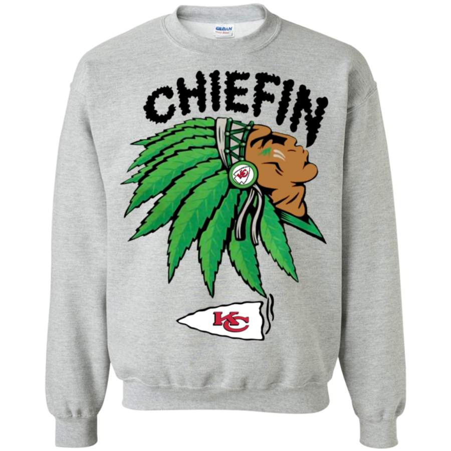 Kansas City Chiefs chiefin Weed Smoke Sweatshirt