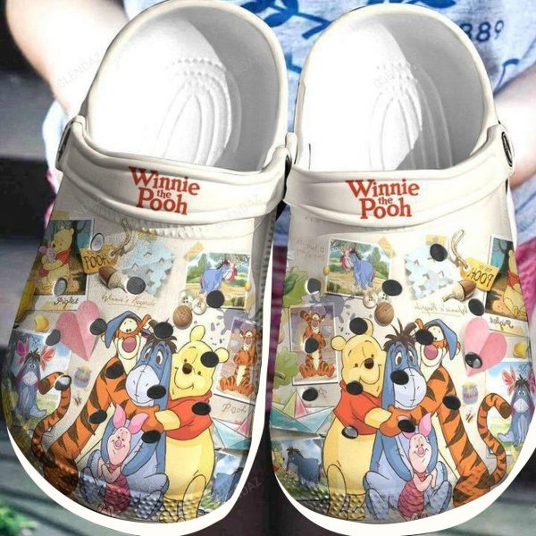 Waybackapparel Winnie The Pooh 3D Crocband Clog