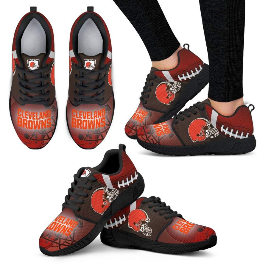 Awesome Cleveland Browns Running Sneakers For Football Fan