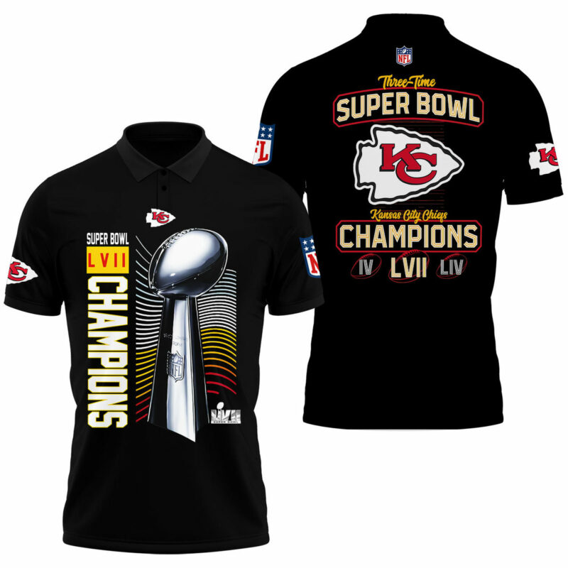 Kansas City Chiefs Champions Super Bowl Lvii Polo Shirt