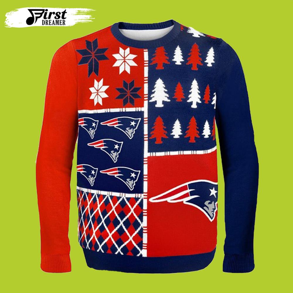 Sueter Feo Patriots New England Patriots Gift For Fan Ugly Wool Sweater Christmas